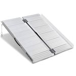 EQUIPMED 91cm Portable Folding Aluminium Access Ramp, 272kg Rated, for Wheelchair, Mobility Scooter, Rollator