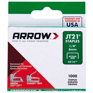 Arrow 6mm JT21 Staples - 1000 Pack