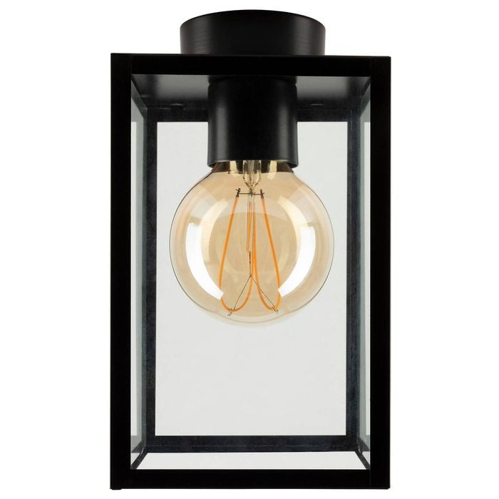 Brilliant 14cm Matt Black Rama DIY Install Batten Fix Light Shade