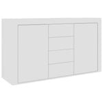 vidaXL Sideboard White Engineered Wood Home Organiser Side Cabinet Storage