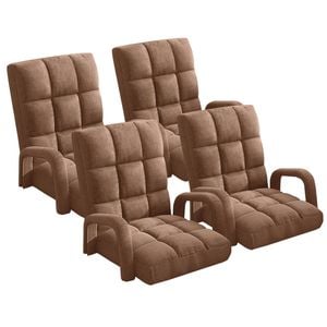 SOGA 4X Coffee Recliner Chair with Armrest