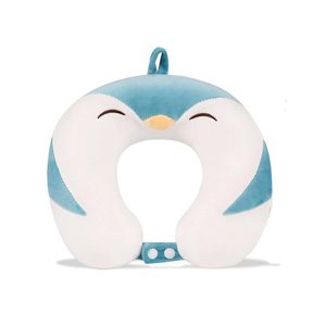 Catzon Cute Cartoon U-Shaped Memory Foam Neck Pillow Travel Essentials-Penguin