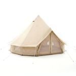 Outdoor360 6 Person Canvas Bell Tent | 4 Meter | Waterproof | Camping