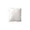 Bloomington Pom Pom White Square Cushion 40 x 40 cm