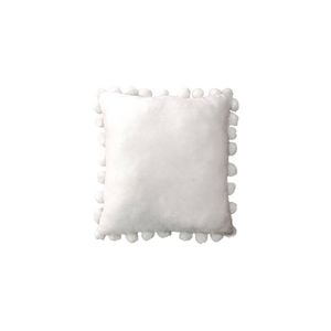 Bloomington Pom Pom White Square Cushion 40 x 40 cm