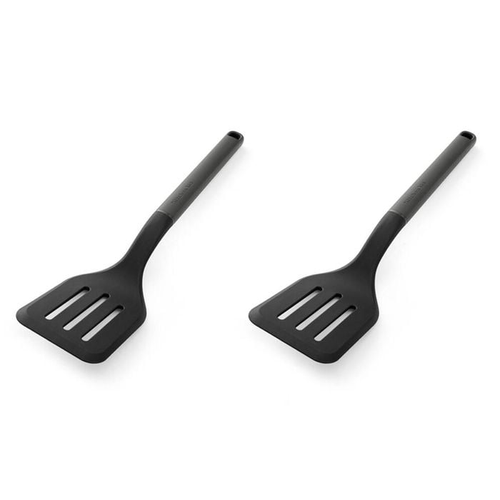 2PK KitchenAid Classic Slotted Nylon Turner/Spatula Utensil Charcoal Grey