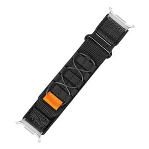 Rugged Military Tactical Nylon Braided Sport Band For Samsung Galaxy Watch Ultra 47mm - Black