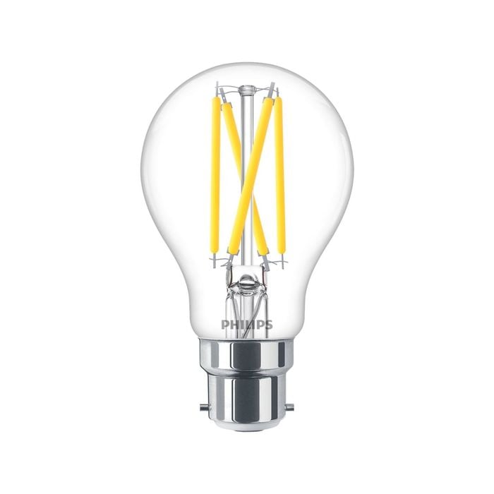 Philips A60 B22 LED 806lm Clear Filament 6W Light Bulb - Bunnings Australia