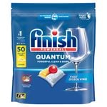 Finish Quantum Lemon Dishwashing Tablets - 50 Pack