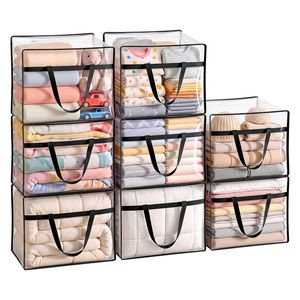 Artiss Blanket Storage Bags 8Pcs 40L PVC