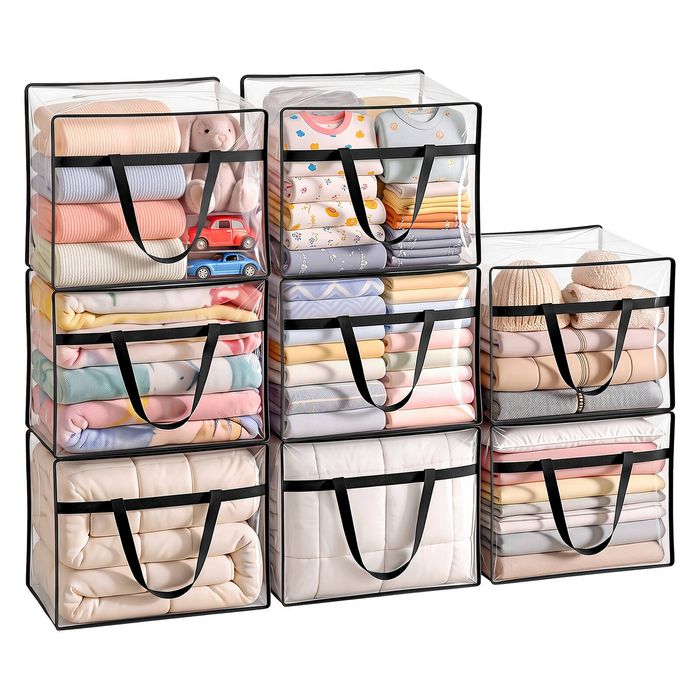 Artiss Blanket Storage Bags 8Pcs 40L PVC
