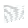 ProtectorAl 1800 x 1200mm Pearl White Aluminium Slat Screen Kit