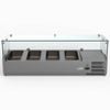 Fed-x Flat Glass Salad Bench  - Countertop Prep Fridges (xvrx1200/380)