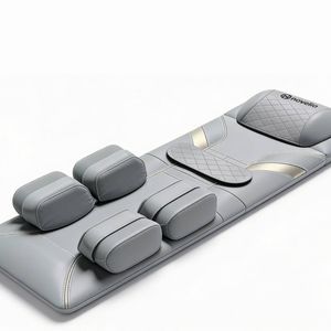 Novello Full Body Massage Mat with Air Press - Light Grey
