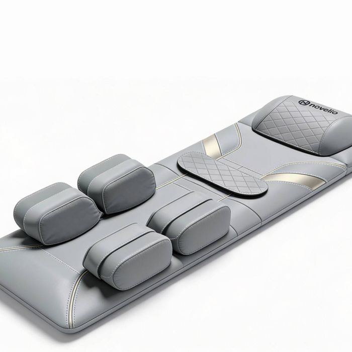 Novello Full Body Massage Mat with Air Press - Light Grey