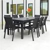 Queensville 9pc Deluxe Dining Setting - Gunmetal