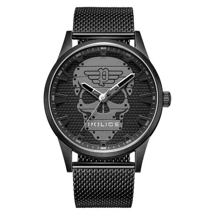Police Rissington Black Dial Stainless Steel Men's Watch (pewjg2227901)