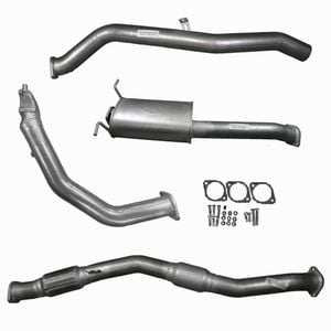 Ignite Exhausts Turbo Back For Nissan D22 Navara 3l 3" Cat & Muffler Raw Aluminised Steel