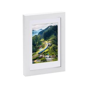 Nicola Spring Photo Frame with 4" x 6" Mount - 5" x 7" - White
