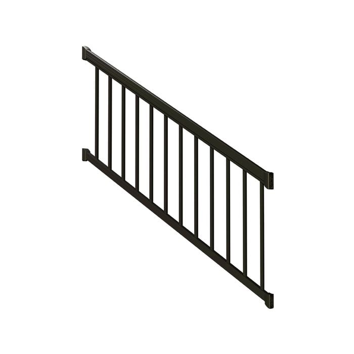 PEAK 1800mm Black Aluminium Deck Balustrade Standard Stair Baluster Kit