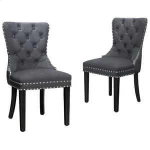 ALFORDSON Dining Chairs Velvet x2