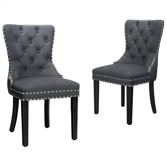 ALFORDSON Dining Chairs Velvet x2