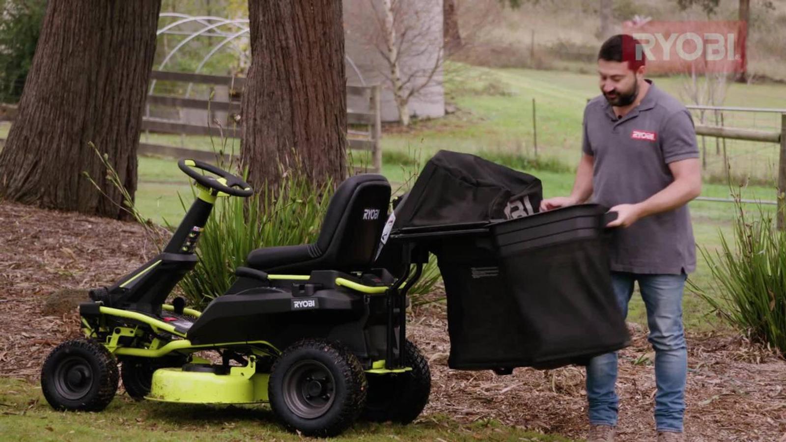 Ryobi 38 Battery Ride On Lawn Mower Bunnings Australia