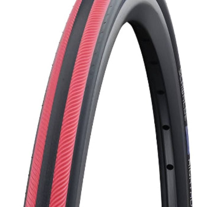 Schwalbe Wheelchair Rightrun 24 X 1.00" (25-540) Red Stripes