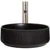 CIBO Black Matte Lume Round Basin