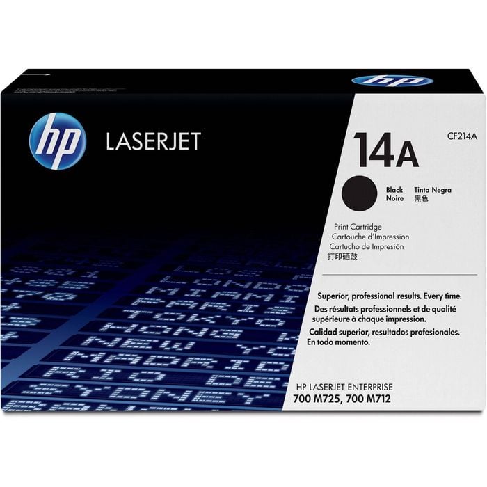 Hp 14a (cf214a) Original Laser Toner Cartridge - Single Pack - Black - 1 Each - 10000 Pages