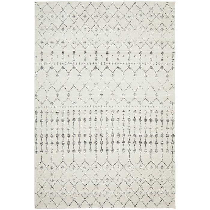 Liu Elsa Silver 400x300cm - Oversize Pet Friendly Power Loomed Rug