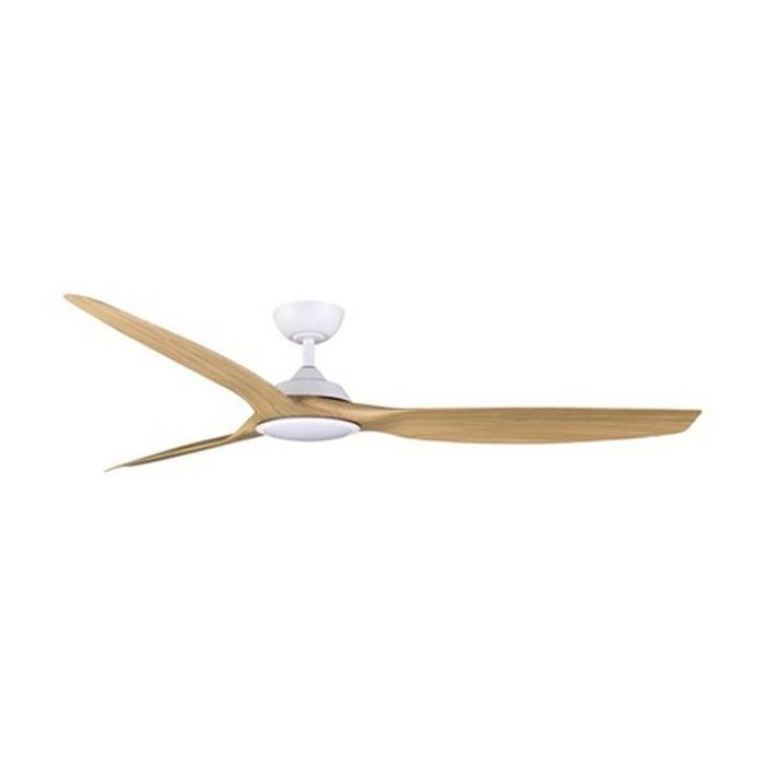 FanForce Capri II Smart DC Ceiling Fan W/ LED Light & Remote 72in White/Oak