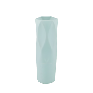 ANYDECO Flower Vase Light Green Small Nordic Rock Diamond Pattern Pot Living Room Decor