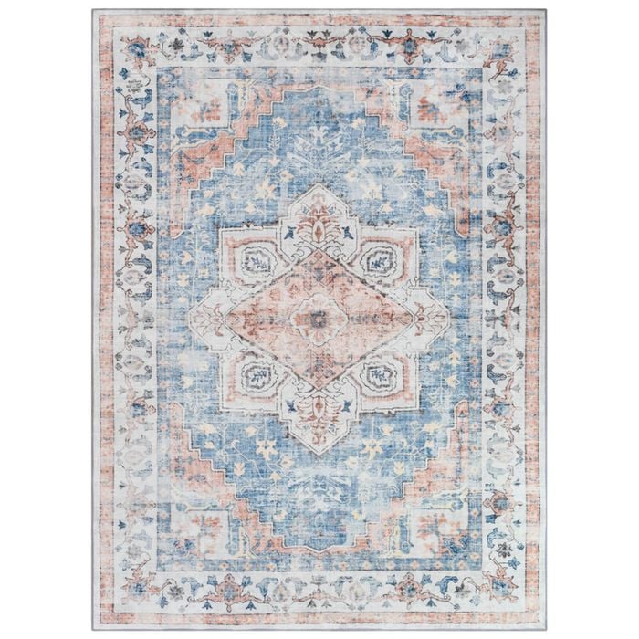 Loom & Lace Atlas Chiraz 160x270cm Blue Pink Rug