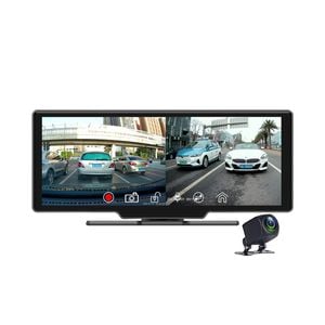 Elinz 10.26" Dashboard Carplay & Android Auto Real 4K + 1080P Dual Dash Cam Camera WiFi ADAS Car DVR
