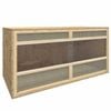 vidaXL Terrarium Engineered Wood Reptile Habitat Terrarium Jar Feeding Box