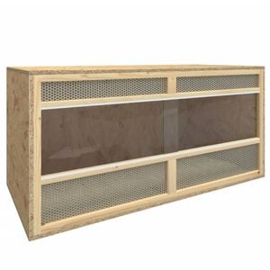 vidaXL Terrarium Engineered Wood Reptile Habitat Terrarium Jar Feeding Box