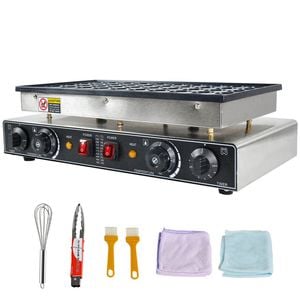 3200w Commercial Electric Pancake Maker Nonstick Teflon Poffertjes Dorayaki Waffle Dutch Baker Machine