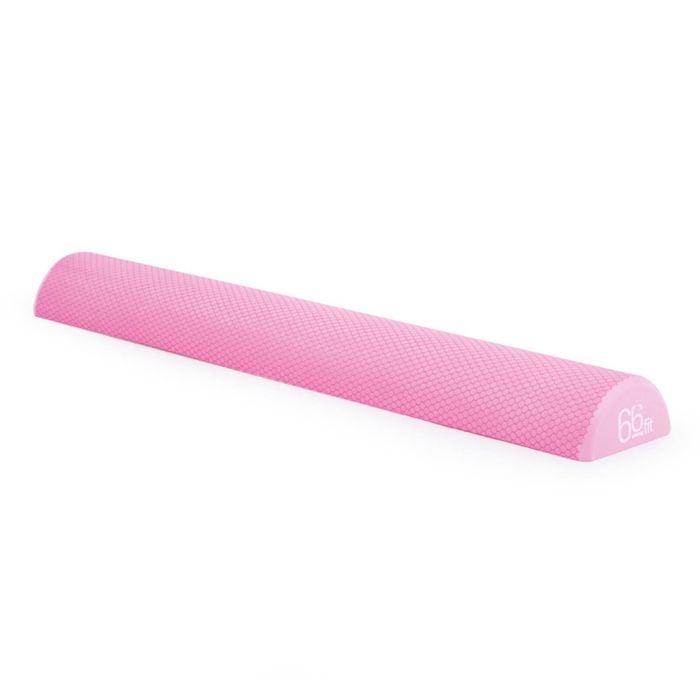 High-Density EVA Half Foam Roller 90cm for Pain Relief - Pink - 90cm x 7.5cm