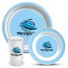 NRL 3 Piece Dinner Set - Cronulla Sharks - Melamine Plate, Bowl, Cup