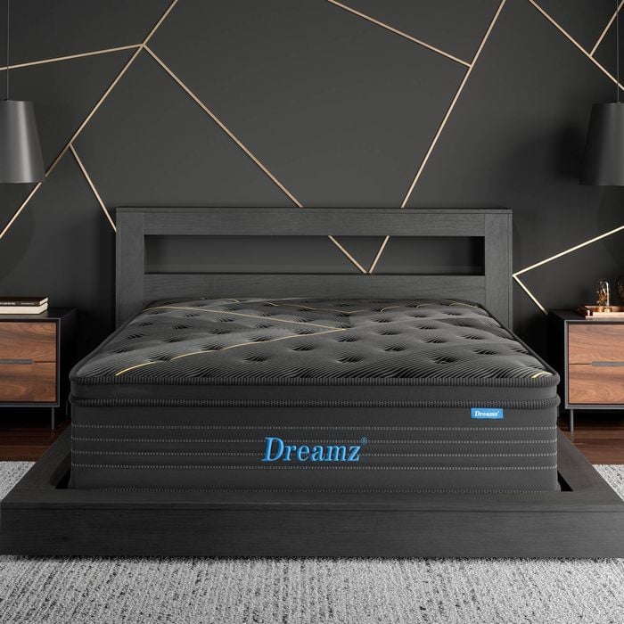 Dreamz 35CM Bamboo Euro Top Egg Foam Spring Mattress Single