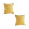 SOGA 2X 50cm Turmeric Yellow Throw Pillows