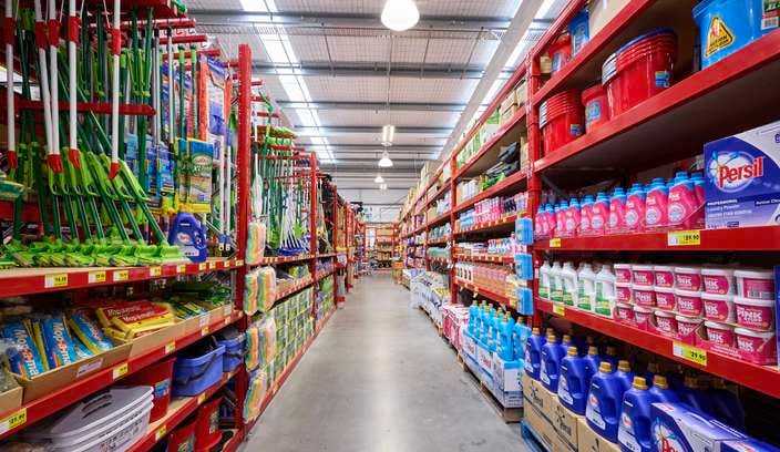 In store cleaning aisle