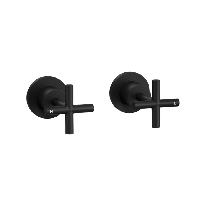 Rick McLeans Matte Black Wall Taps - Bunnings Australia