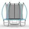 Advwin 6FT Trampoline Outdoor for Kids w/Safety Enclosure Net, Ladder, Max Limit 100 kg，Blue