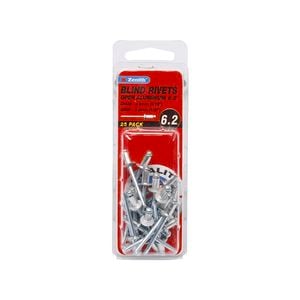 Zenith Blind Rivet Open Alum 3/16"D x 1/8"G  25pk