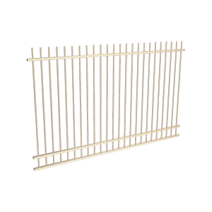 ProtectorAl 2400 x 1500mm Primrose Aluminium Pool Fence Panel Picket Top With Midrail