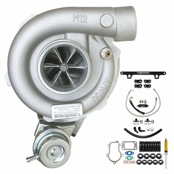 Billet Gt3576r Turbo+oil Feed & Return Line And Bracket Kit For Ford Falcon Fg Xr6 / G6 / G6e Barra 4.0l