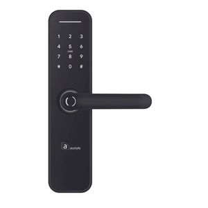 Austyle 291 x 70mm Matt Black Digital Lever Latch Set