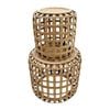 J. Elliot Cayman Set of 2 Tables 55.3x55.3x49cm & 39x39x41cm Natural